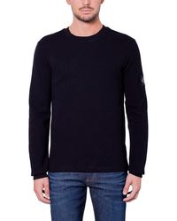 Calvin Klein - Langarmshirt Monologo Badge Waffle Basic - Lyst