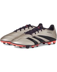 adidas - Predator Club Flexible Ground Soccer Cleats Soccer Shoes Platin Metallic/Aurora/Turbo 8 D - Lyst