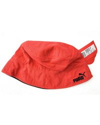 PUMA - Adults Reversible Bucket Hat S/m 840881 01 Red - Lyst