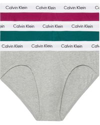 Calvin Klein - Slip Hipster Confezione da 3 Uomo Cotone Elasticizzato - Lyst