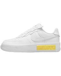 Nike - Air Force 1 Fontanka White Leather Trainers Sneakers Shoes Da7024 - Lyst