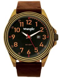 Wrangler - S 48mm Watch W/strap 48mm Black - Lyst