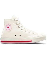 Converse - Scarpe Chuck Taylor all Star Lift Valentine's Day Platform Taglia 37 Codice A10716C Beige - Lyst