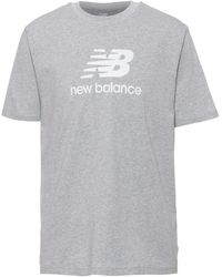 New Balance - Nb Essentials Stacked Logo Short Sleeve T-shirt - Lyst