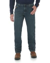 Wrangler - Flame Resistant Regular Fit Jean, Dark Tint, 31x34 - Lyst