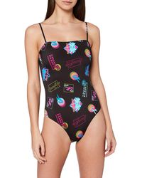 Calvin Klein Bandeau One Piece -Print Pijama - Negro