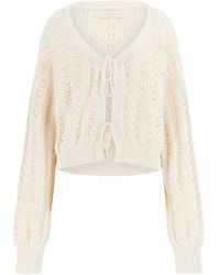Guess - Eco Long Sleeve Ruth Cardigan Sweater - Lyst
