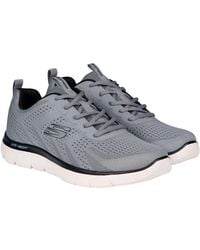 Skechers - Summit Trainers In Black And Grey Lightweight Machine Washable Comfortable Lace-up Sporty Look - Lyst