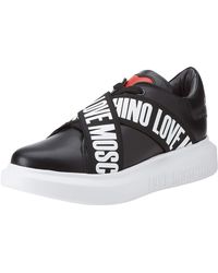 Love Moschino - , Sneakers Da Donna, Collezione Primavera Estate 2021 39s, Spring Summer Collection, Black, 7 Uk - Lyst