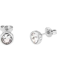 Ted Baker - Sinaa: Crystal Stud Silver And Crystal Earrings - Lyst