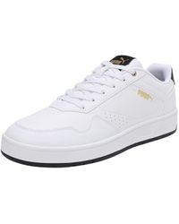 PUMA - Sneakers Court Classic 42 White Black Gold - Lyst