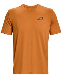 Under Armour - S Rush Energy Short Sleeve T-shirt Orange Xl - Lyst