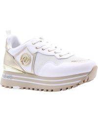 Liu Jo - Sneakers Basse Donna Liu Jo Maxi Wonder 100 Pelle Bianco - 40 - Lyst