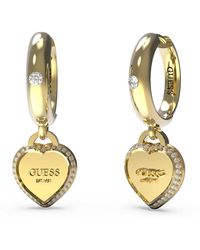 Guess - Ohrringe mit Herzen - Lyst