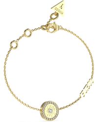 Guess - Love Mini Bracelet S Yellow Gold - Lyst