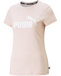 PUMA - T-Shirt "Essentials Logo T-Shirt Damen" - Lyst