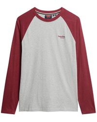 Superdry - Essential Baseball Ls Top T9-jersey - Lyst