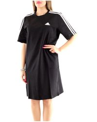 adidas - Essentials 3-Stripes Single Jersey Boyfriend tee Dress T-Shirt - Lyst