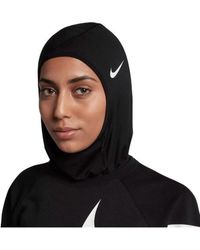 Nike - Pro Hijab 2.0 Zwart Medium- Groot - Lyst