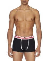 DIESEL - Ribbed Boxer Briefs With Striped Waist - Lyst