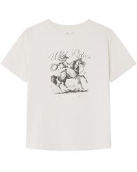 Springfield - Camiseta Beige M - Lyst
