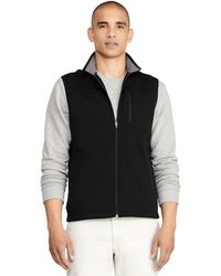 Izod - Advantage Performance Full Zip Sweater Fleece Vest - Lyst