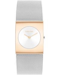 Calvin Klein - 26mm 2h Quartz Watch - Stainless Steel Mesh Bracelet - Water Resistance 30 Meters - Minimalistic Style – Premium Fashion - Gift - Lyst