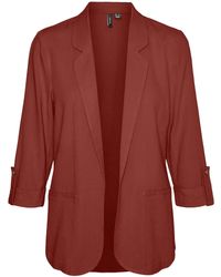 Vero Moda - Vmjesmilo 3/4 Loose Blazer Wvn Ga Noos - Lyst