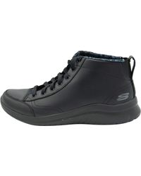 skechers hi top trainers