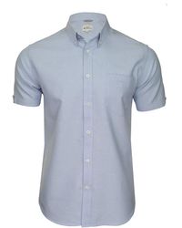 Ben Sherman - Short Sleeve Oxford Shirt With Button-down Collar - Lyst