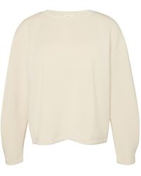 S.oliver - Scuba-Sweatshirt aus Modalmix mit Faltendetail beige 42 - Lyst