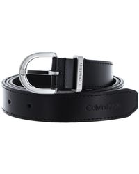 Calvin Klein - Re-Lock Logo Belt 30mm K60k610157 Cinturones - Lyst
