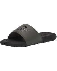 puma black sandals