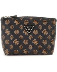 Guess - Wilder Large Top Zip Brown - Lyst