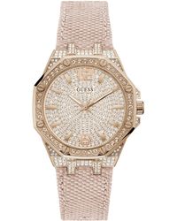 Guess - Watches ladies shimmer orologio Donna Analogico Al quarzo con cinturino in Nylon GW0408L3 - Lyst