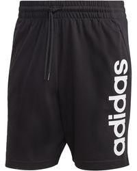 adidas - Aeroready Essentials Single Jersey Linear Logo Shorts Pantalones Cortos - Lyst