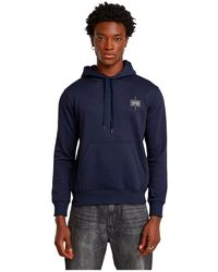 G-Star - Logo Regular Hooded Long Sleeve Sweater - Lyst