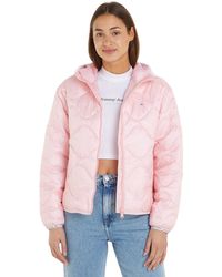 Tommy Hilfiger - Tommy Jeans TJW Quilted Tape Hood Puffer EXT DW0DW17242 Chaquetas Acolchadas - Lyst