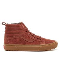 vans sk8 hi brown suede