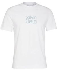 Calvin Klein - Matte Front Logo Short Sleeve T-shirt Xl - Lyst