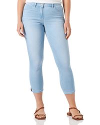 Gerry Weber - 5 Pocket Jeans BEST4ME Cropped mit Saumschlitzen unifarben - Lyst