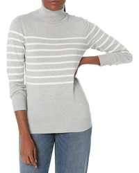 Amazon Essentials Tech Stretch T-shirt Met Lange Mouwen,zwart,s-m in het Zwart Dames Kleding voor voor Truien en gebreide kleding voor Truien met rits 
