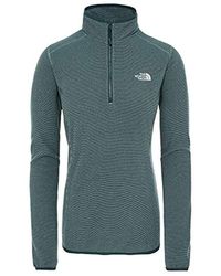 The North Face W 100 Glacier 1/4 Zi Fleece - Green