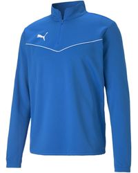 PUMA - Teamrise 1/4 Zip Top T-shirt - Lyst