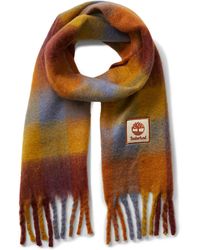 Timberland - Sciarpa a Quadri in Tessuto Spazzolato da Donna in giallo/arancione TB0A617J - Lyst
