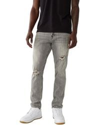 True Religion - Geno Single Needle Slim Flap Jean - Lyst