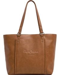 Pepe Jeans - Bellamie Code Shoulder Bag One Size - Lyst