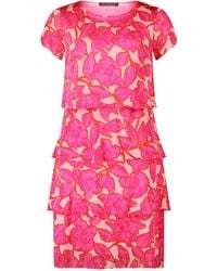 Betty Barclay - Stufenkleid mit Flügelärmeln Pink/Rosa,44 - Lyst