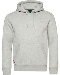 Superdry - Sweatshirt Essential Logo Hoodie Athletic Grey Marl S - Lyst