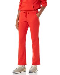Femme Vêtements Pantalons décontractés Pantalon Coton Dondup en coloris Rouge élégants et chinos Pantalons moulants 